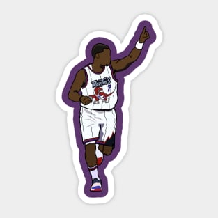 Kyle Lowry Throwback Toronto Raptors Sticker